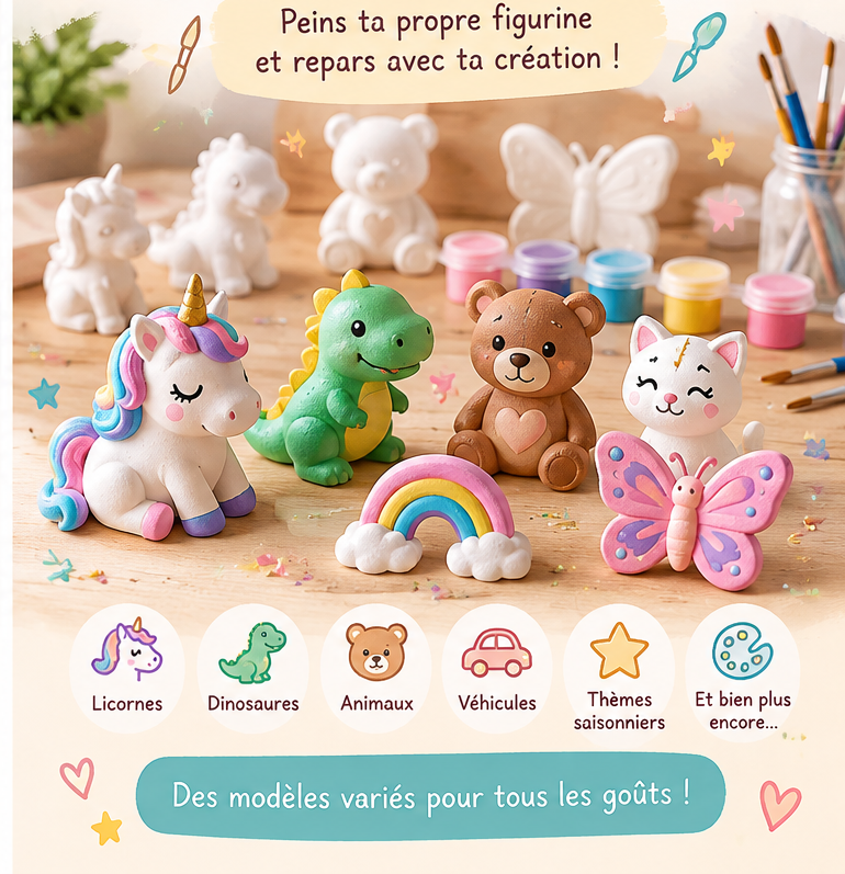 Atelier créatif - Figurines en plâtre