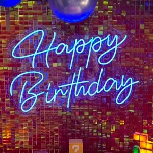 Néon Happy birthday